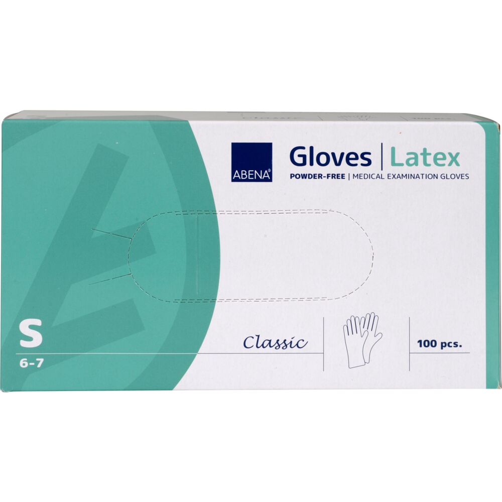 Abena Latexhandske Puderfri Small 100/fp