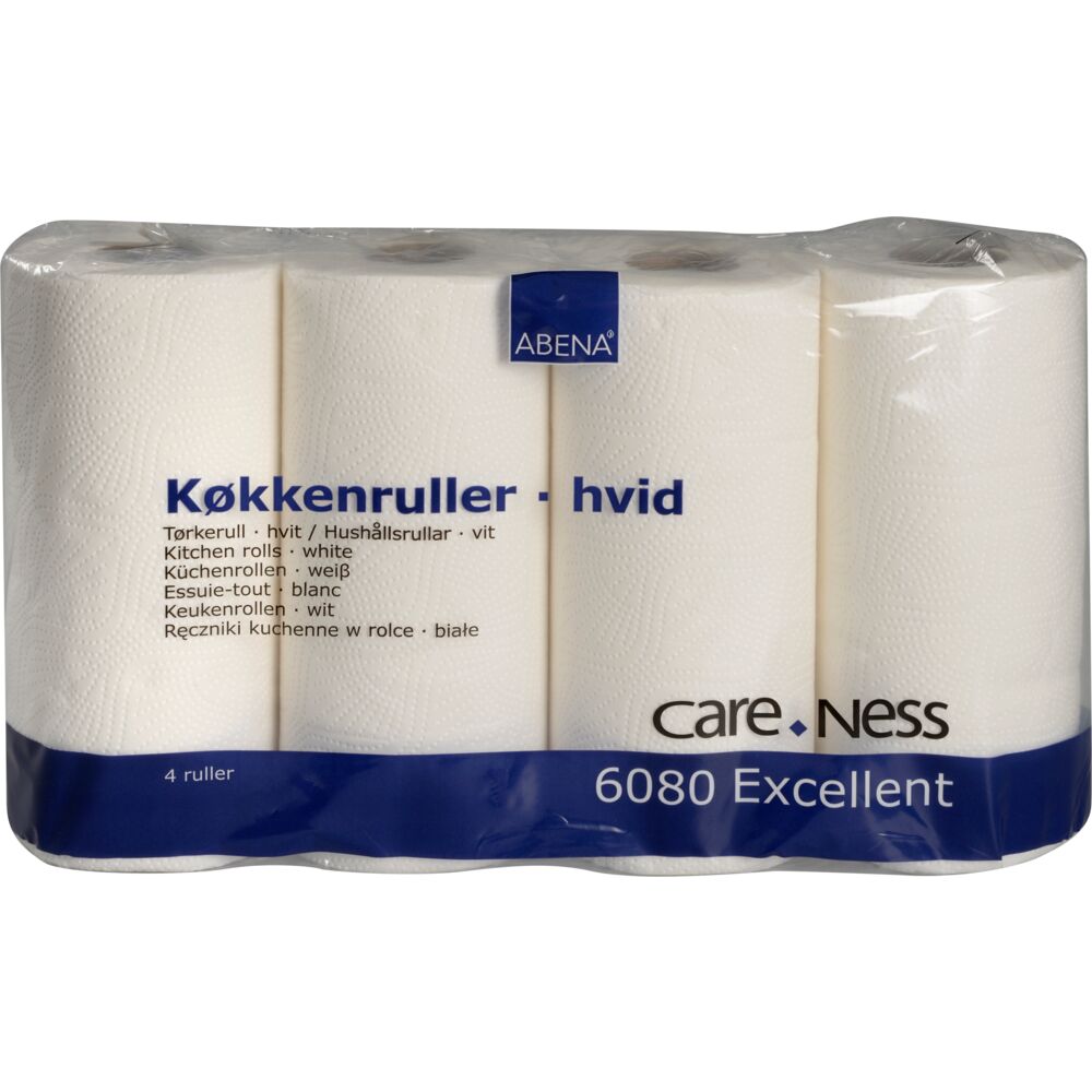 Abena Hushållspapper 2-Lags Vit 4/fp