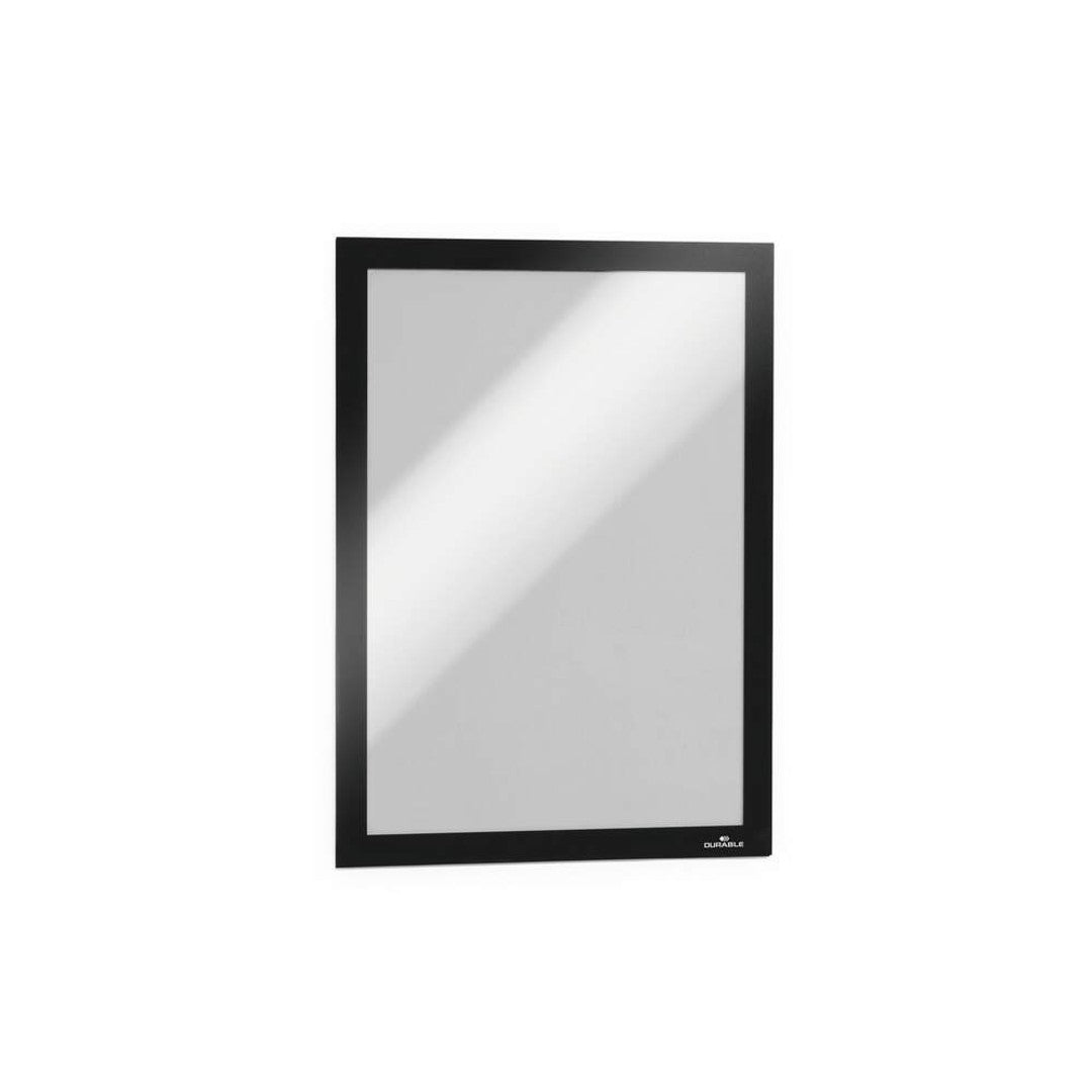 Durable Magnetram Duraframe A4, självhäftande, svart ram, 2/fp