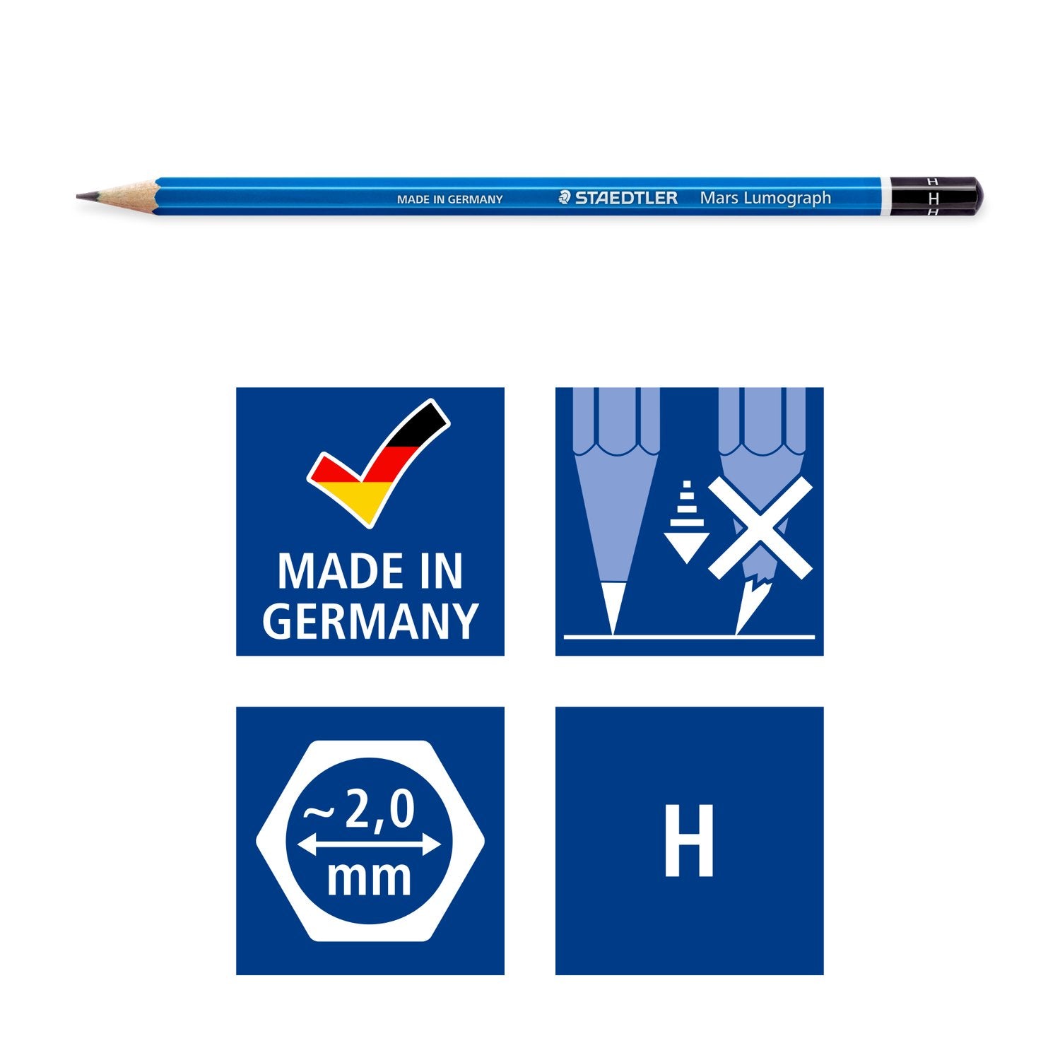 Staedtler Penna Mars Lumograph H 12/fp