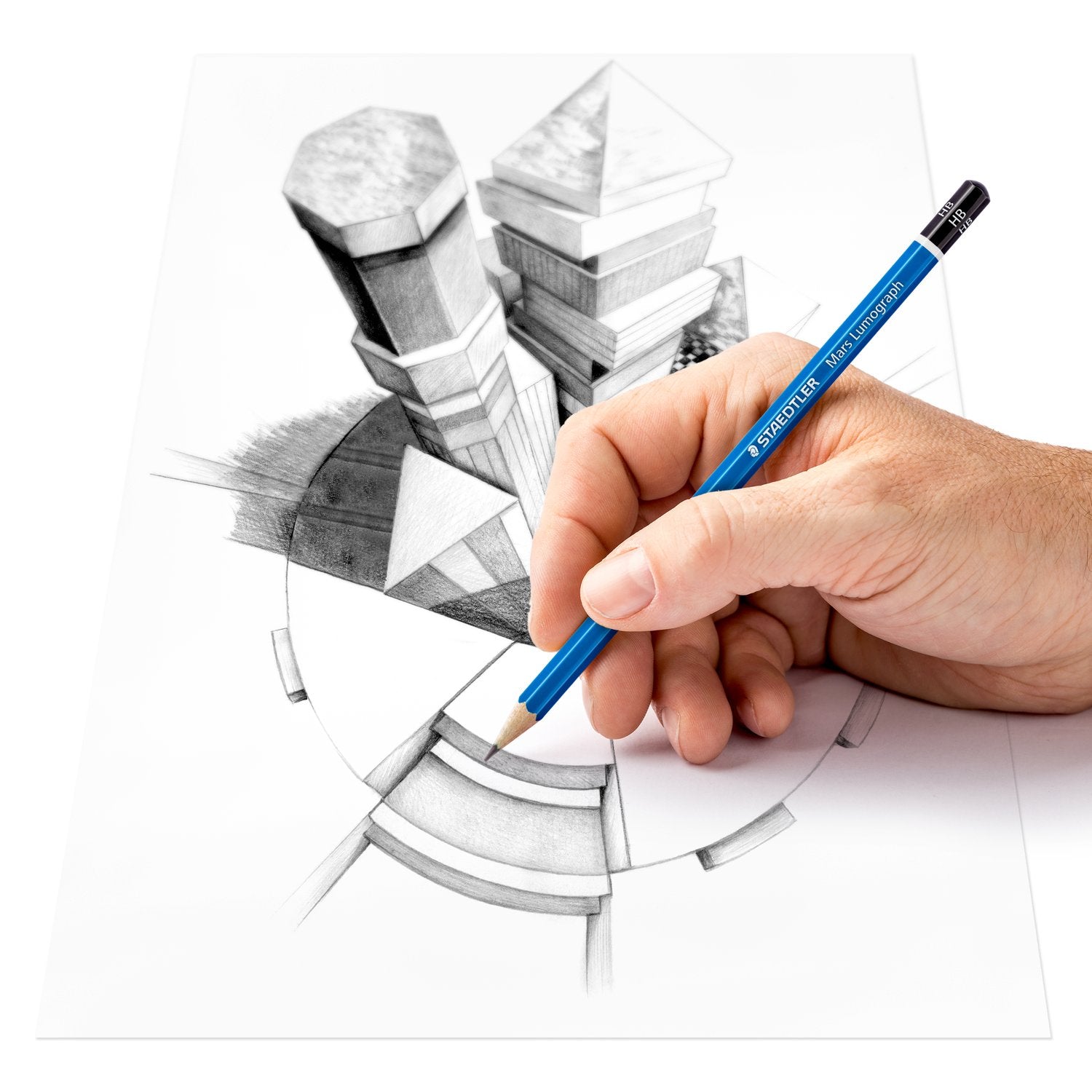 Staedtler Ritpenna Mars Lumograph Set 12/fp