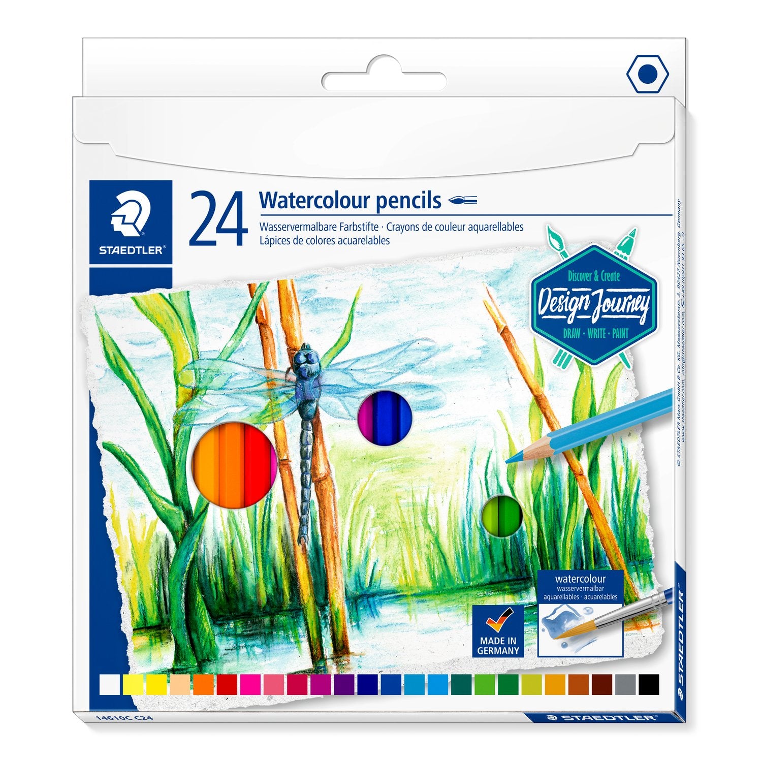 Staedtler Akvarellfärgpennor 24/fp