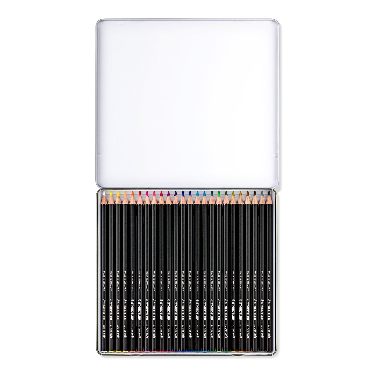 Staedtler Färgblyertspennor Super Soft Metallask 24/fp