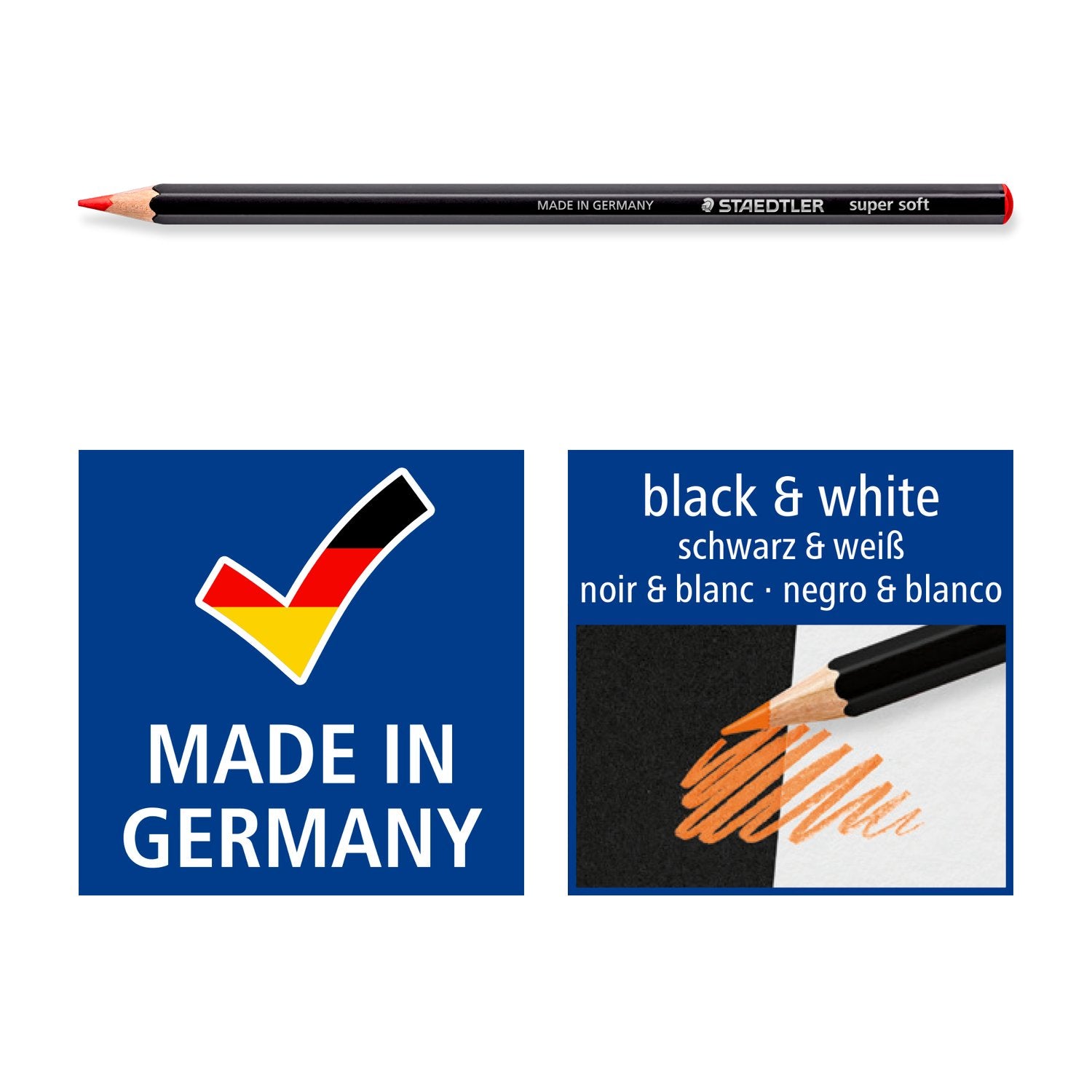 Staedtler Färgblyertspennor Super Soft Metallask 24/fp