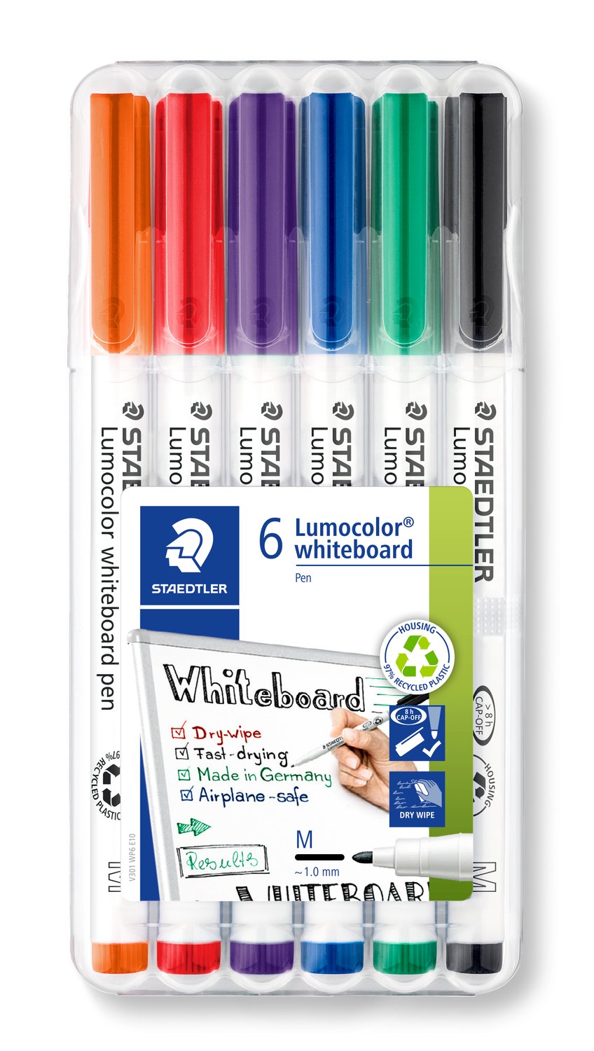 Staedtler Whiteboardpenna Lumocolor 1,0mm ass 6/fp