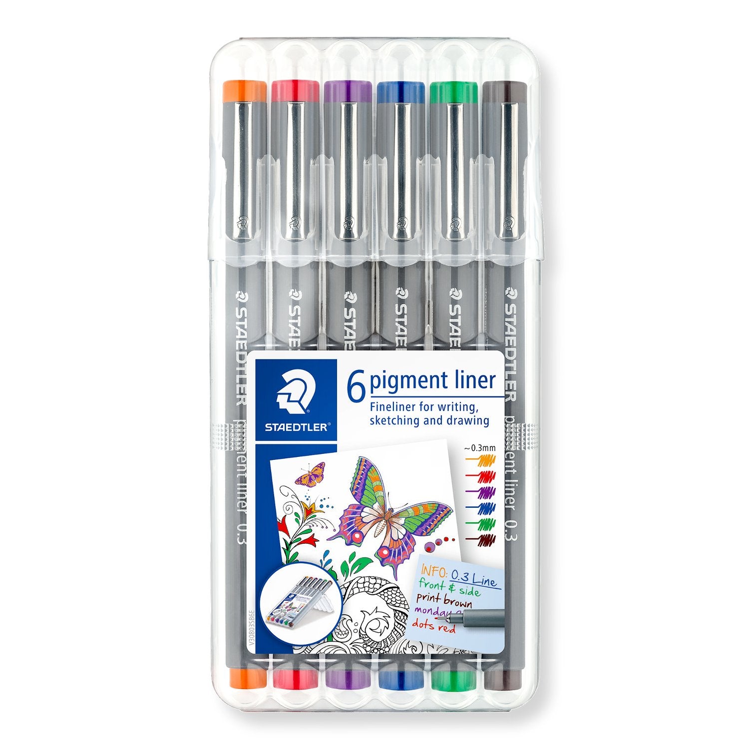 Staedtler Fineliner Pigment 0.3 6/fp