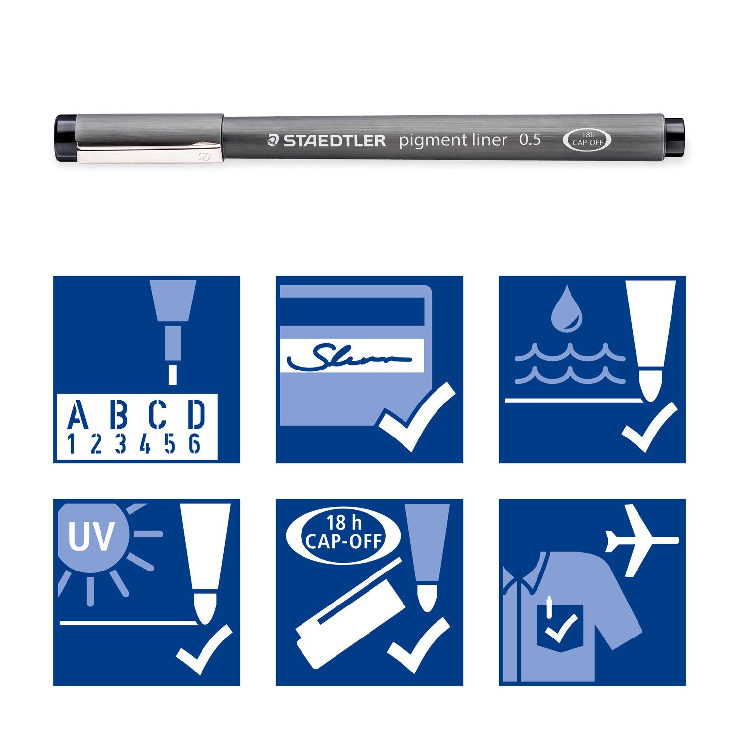STAEDTLER Tuschpenna Pigment Liner 6/fp