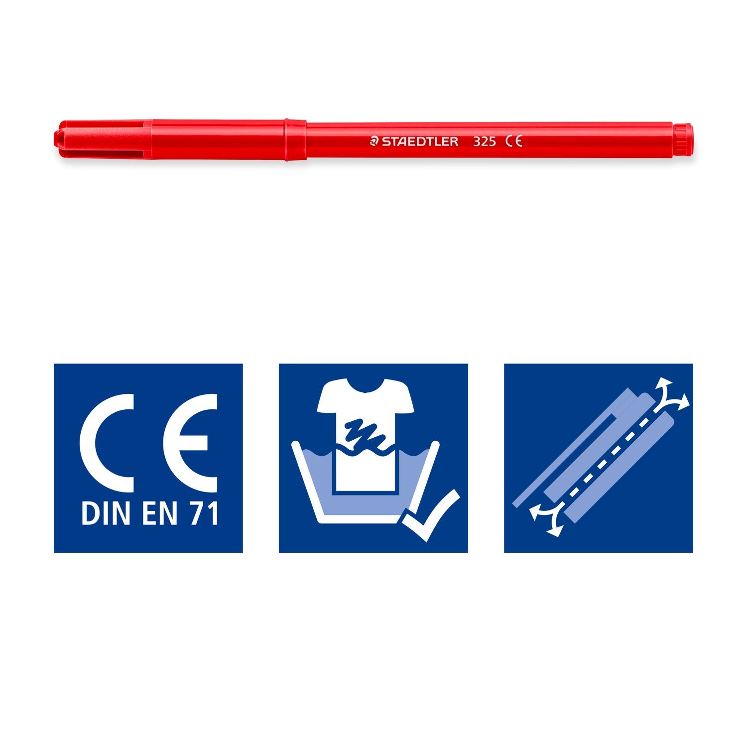 Staedtler Fiberspetspenna Noris Club 1.0mm Ass 12/fp