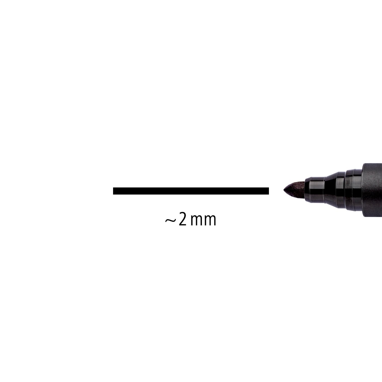 Staedtler Märkpenna Lumocolor Permanent Rund 2.0mm Svart 10/fp