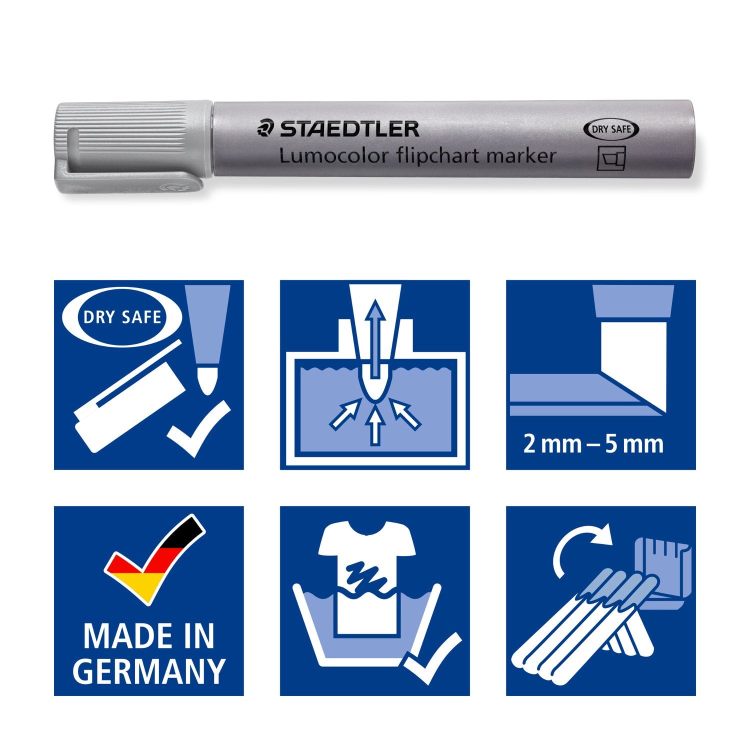 Staedtler Märkpenna Lumocolor Flipchart 2-5mm 4/fp