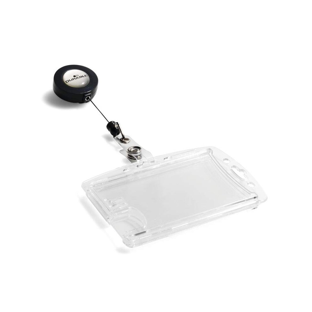 Durable Korthållare med jojo 90x54 mm 10/fp