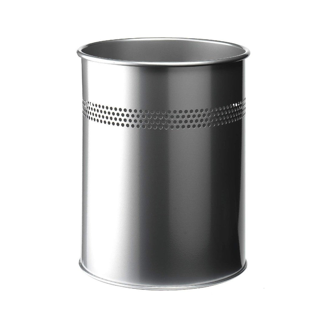 Durable Papperskorg metall 15l silver