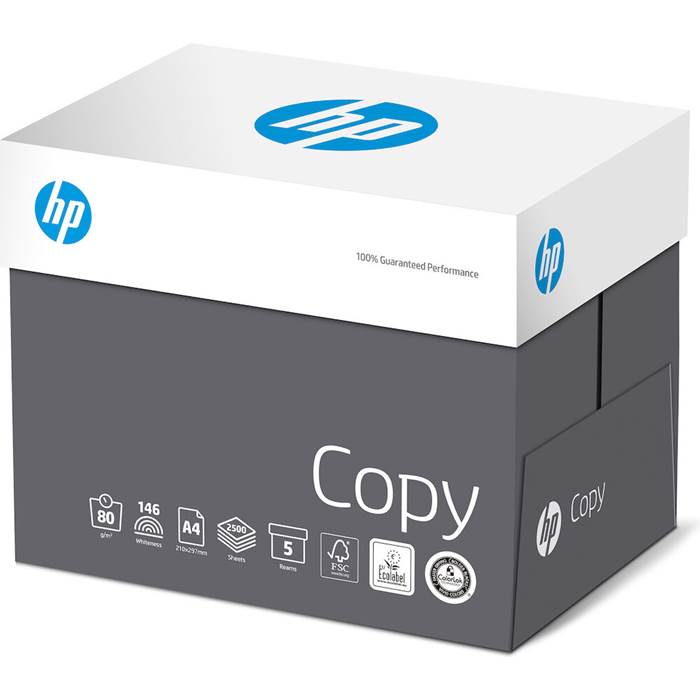 HP Kopieringspapper Copy A4 80g Ohålat 5x500/fp