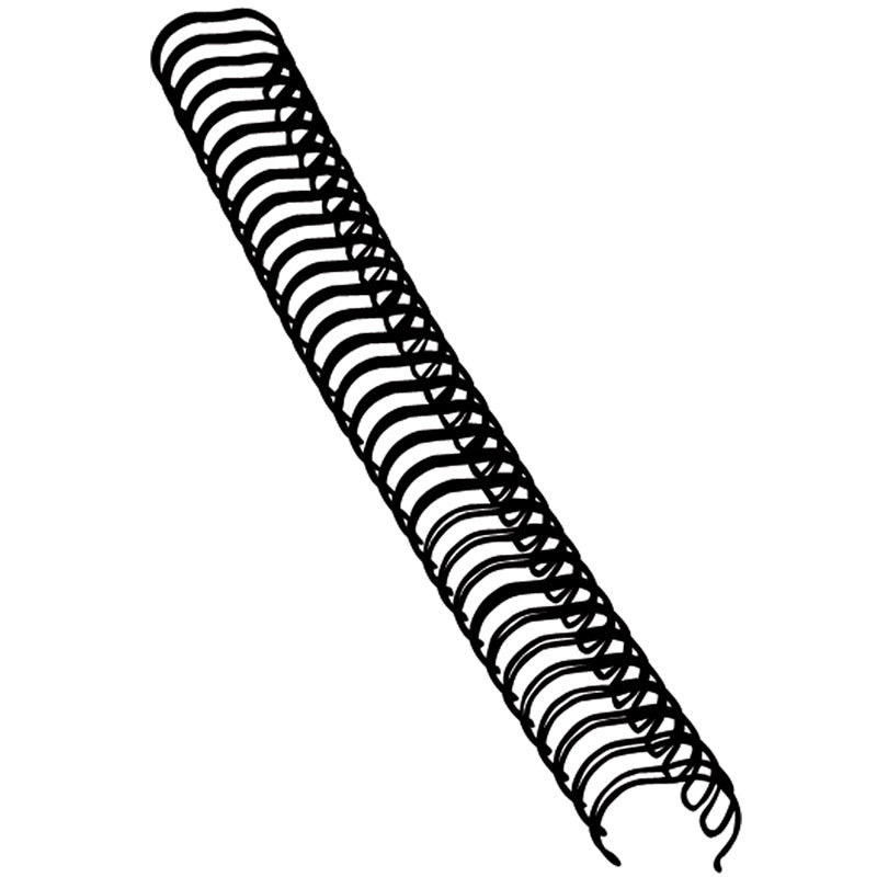 Fellowes Spiralrygg A4 Metall 34 Ringar 12mm Svart 100/fp