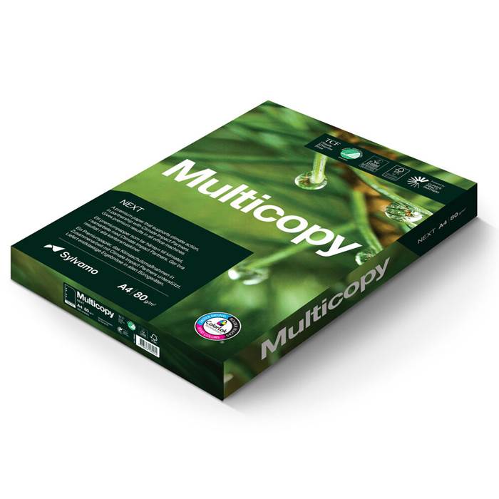Multicopy Zero Kopieringspapper A4 80g 5x500/fp