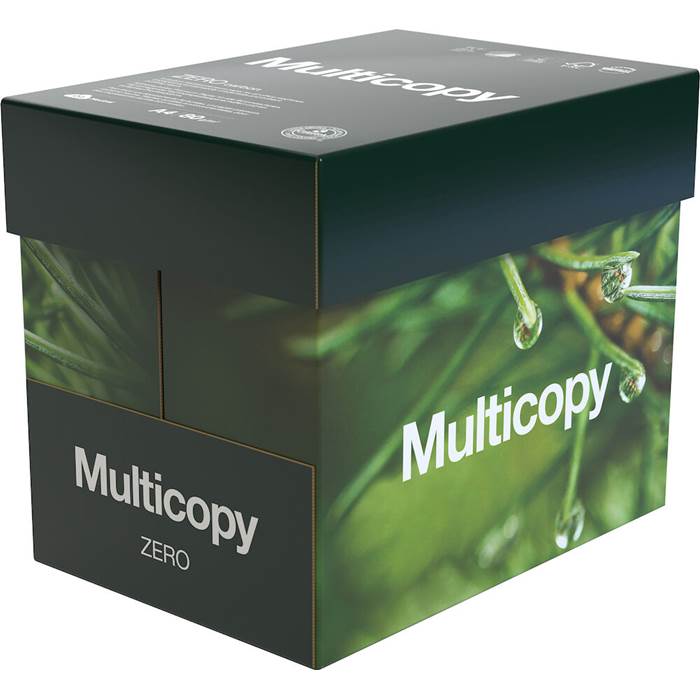 Multicopy Zero Kopieringspapper A4 80g 5x500/fp