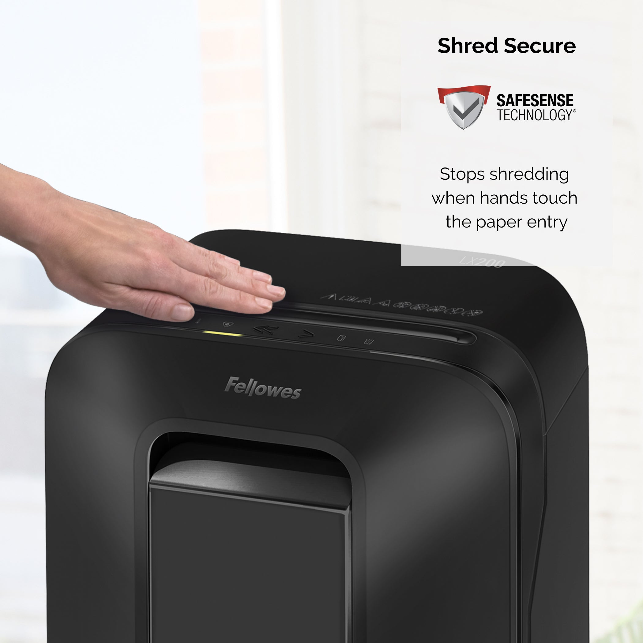 Fellowes Dokumentförstörare LX200 Svart P-4 Mini-Cut