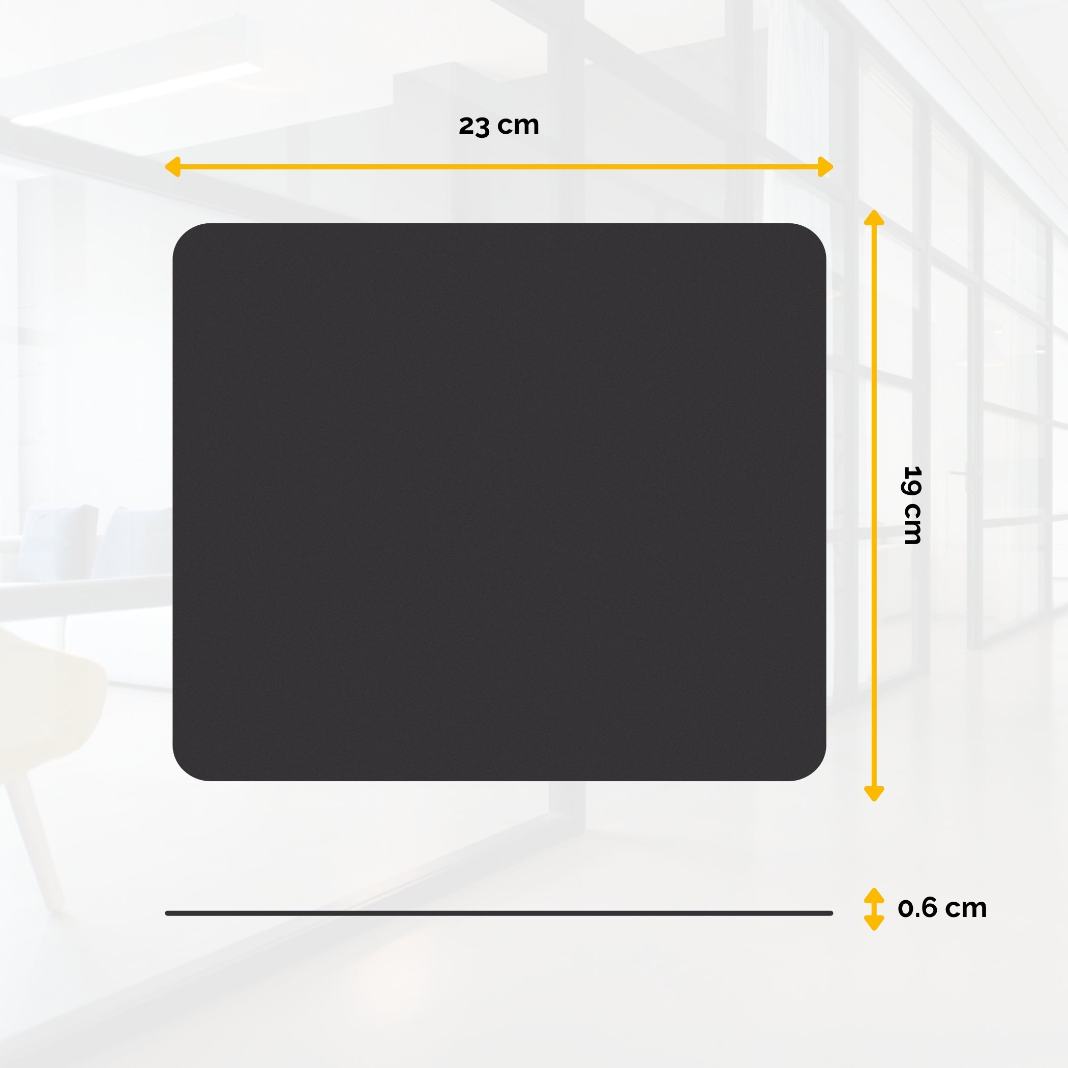 Fellowes Musmatta Svart 228x188x6 mm