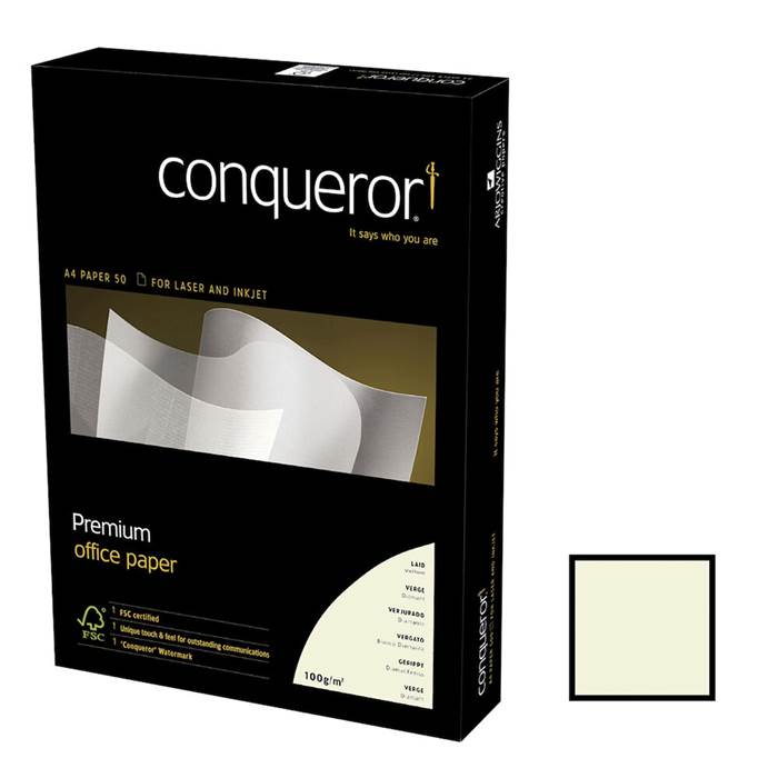 Conqueror Arkivpapper A4 High White 100g 500/fp
