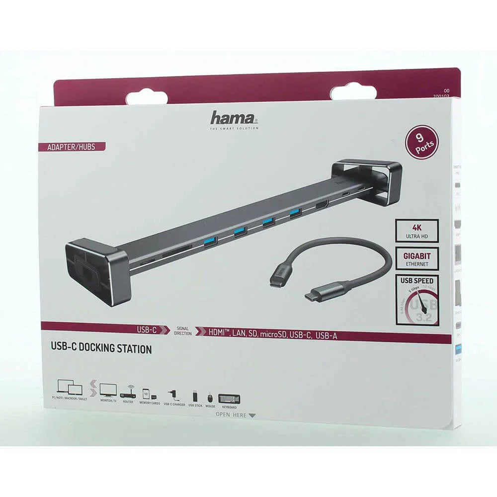Hama Dockningsstation USB-C 9 portar