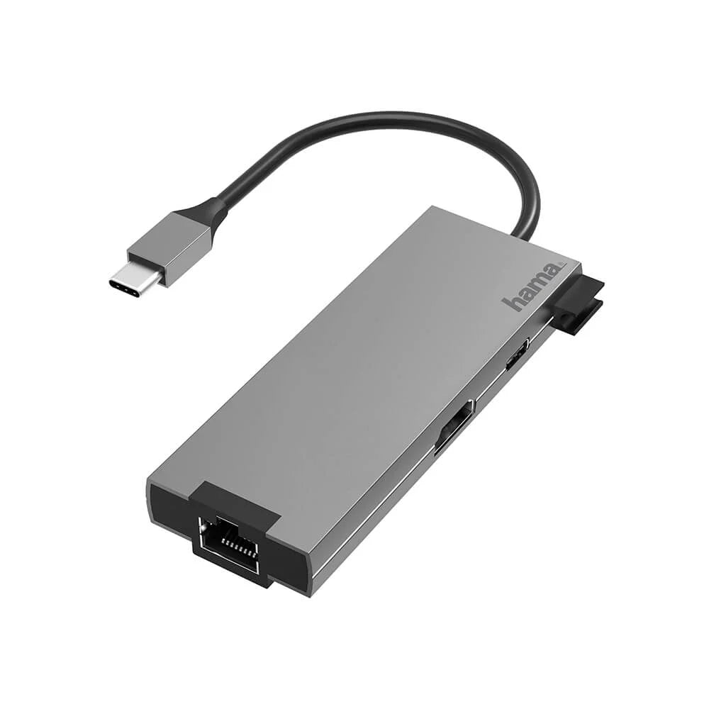 Hama Hub USB-C 5 portar HDMI LAN
