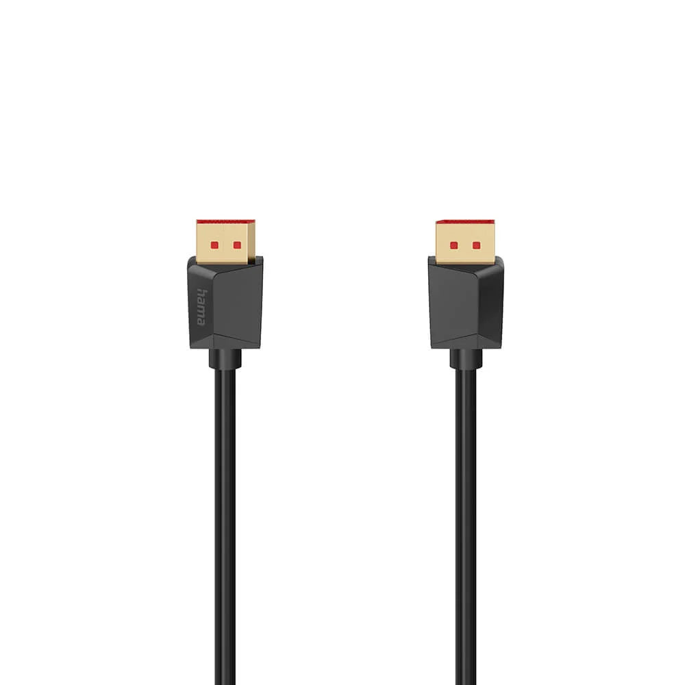 Hama DisplayPort 2.1 8K Ultra-HD Kabel 2m Svart