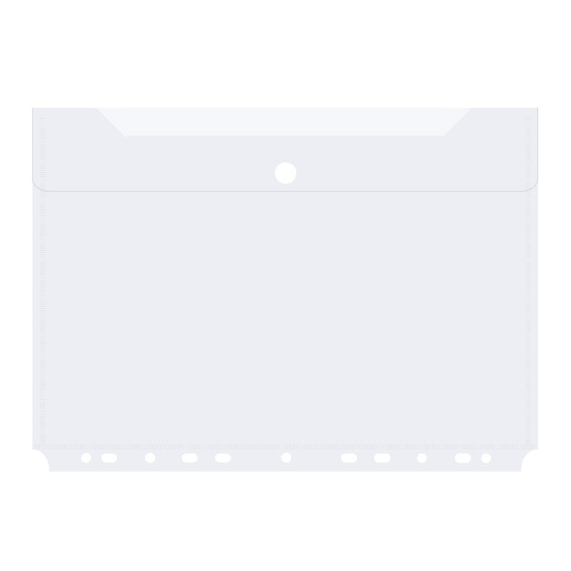 Docusmart Kuvertmapp med Hål A4 Transparent 10/fp