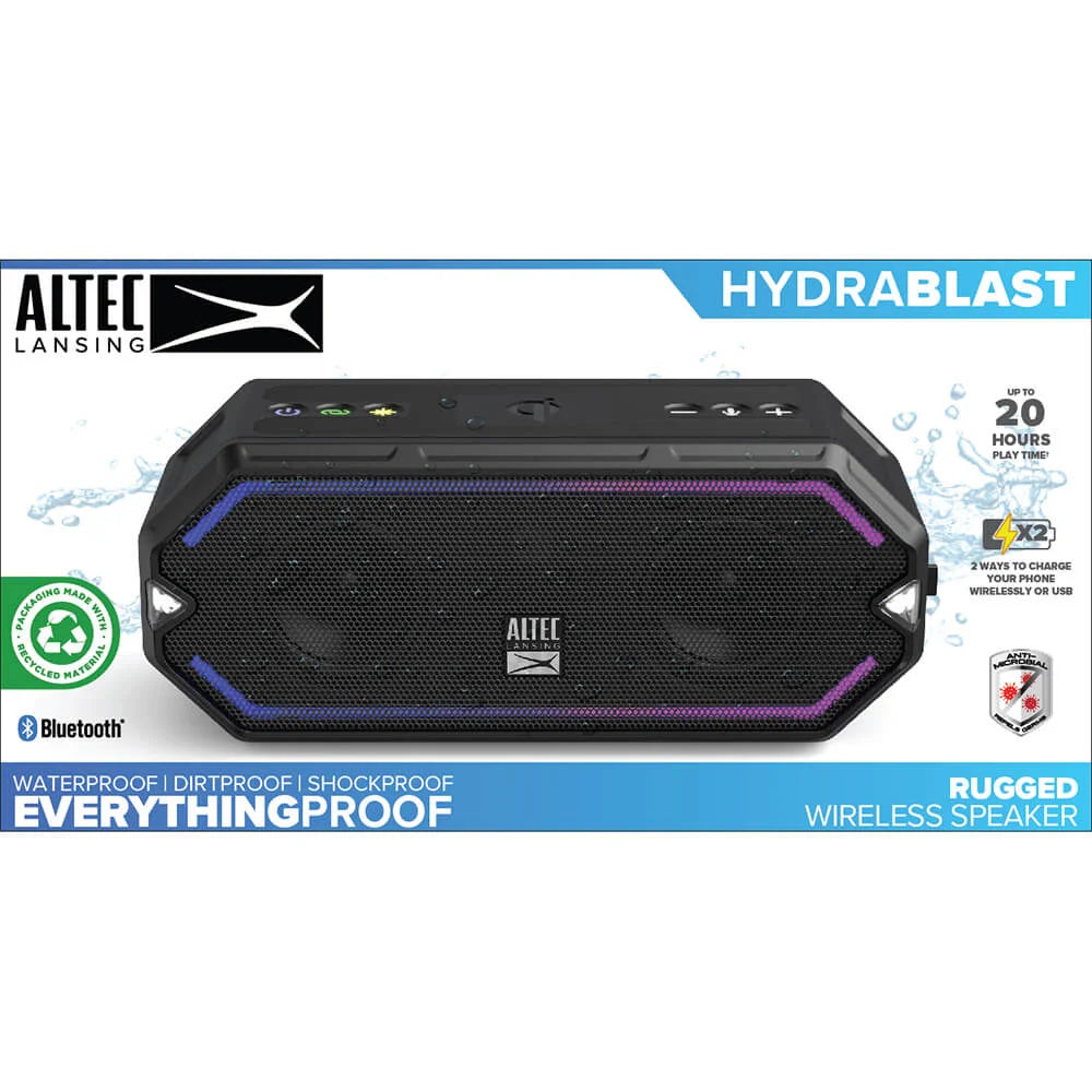 Altec Lansing Högtalare HydraBlast RGB Vattentät Svart