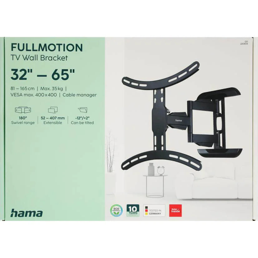 Hama Fullmotion Väggfäste för TV 32–65" Svängbart 3-ledat