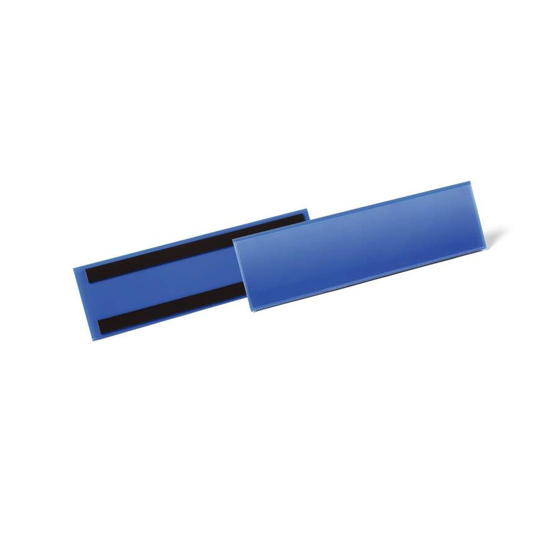 Durable Etiketthållare 1/3 A4L magnetisk Blå 50/fp