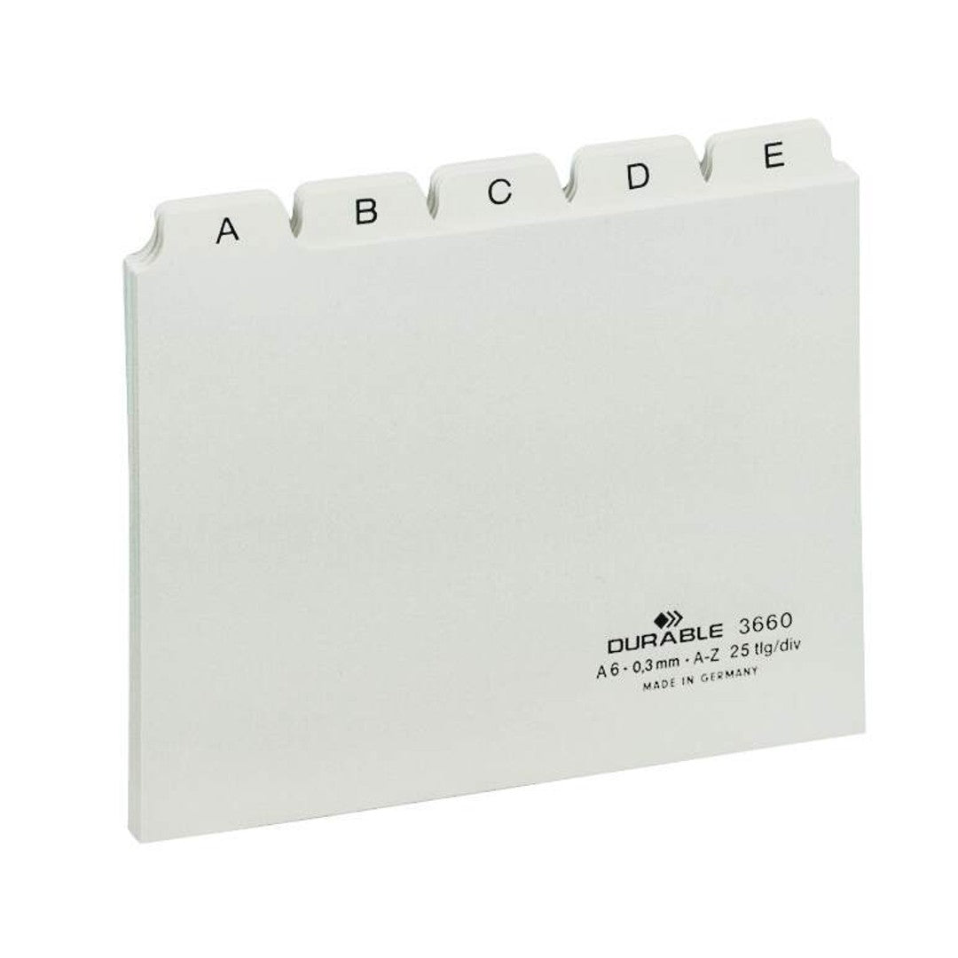 Durable Ledkort A6L vit AZ