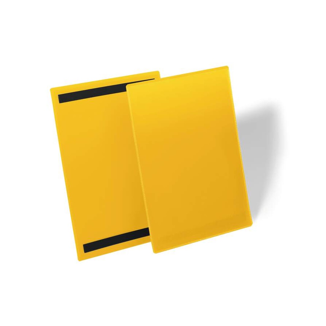 Durable Lagerficka A4S magnetisk Gul 50/fp