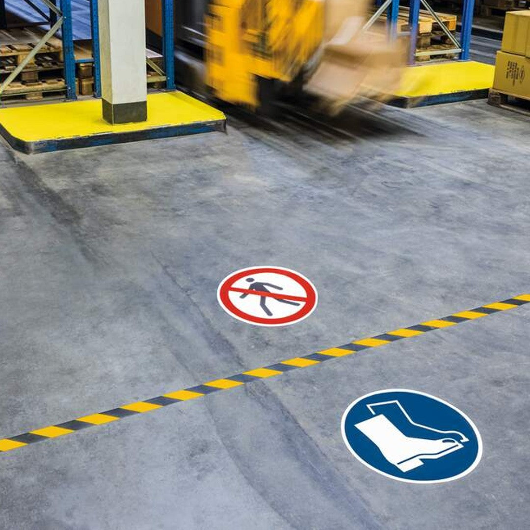 Durable Varseldekal Använd Skyddsskor