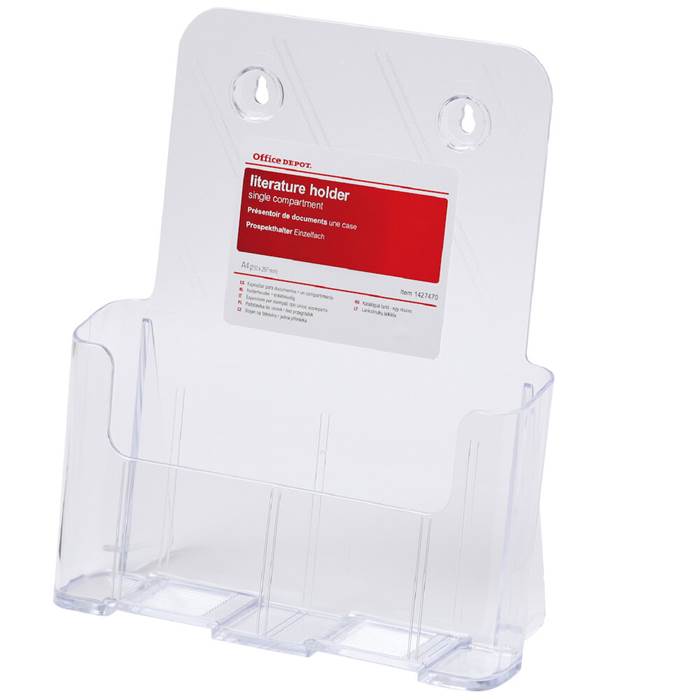 Broschyrställ Transparent A4