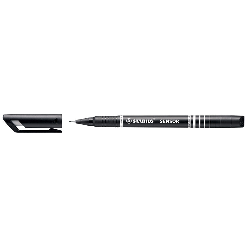 Stabilo Fiberpenna Sensor Svart 0,3mm 10/fp