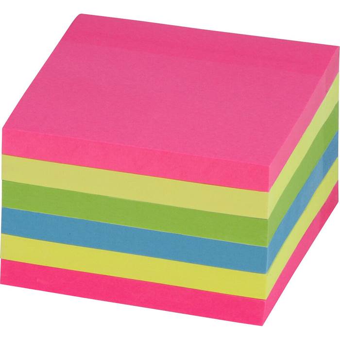Notis X-Sticky 76x76mm Neon 6/fp