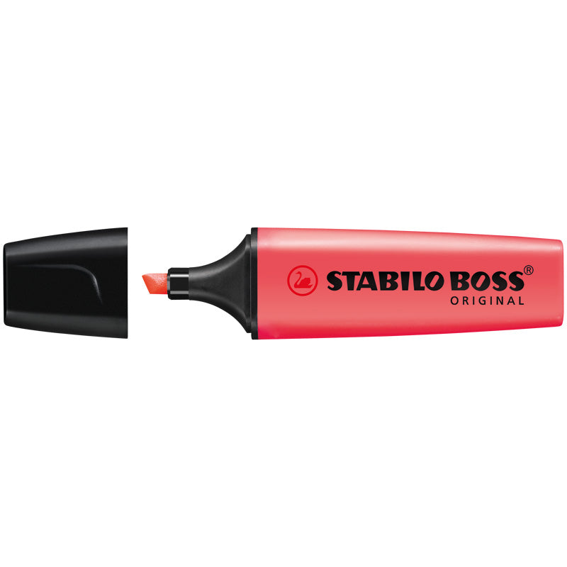 STABILO Överstrykningspenna Boss Original Röd 10/fp