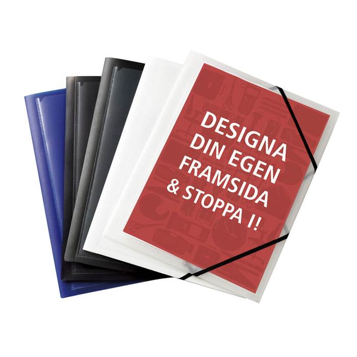Snoddmapp A4 3-klaffar med Ficka Transparent