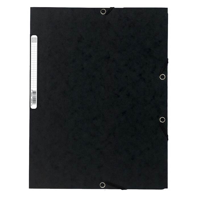 Exacompta Snoddmapp A4 3-Klaff 400g Svart