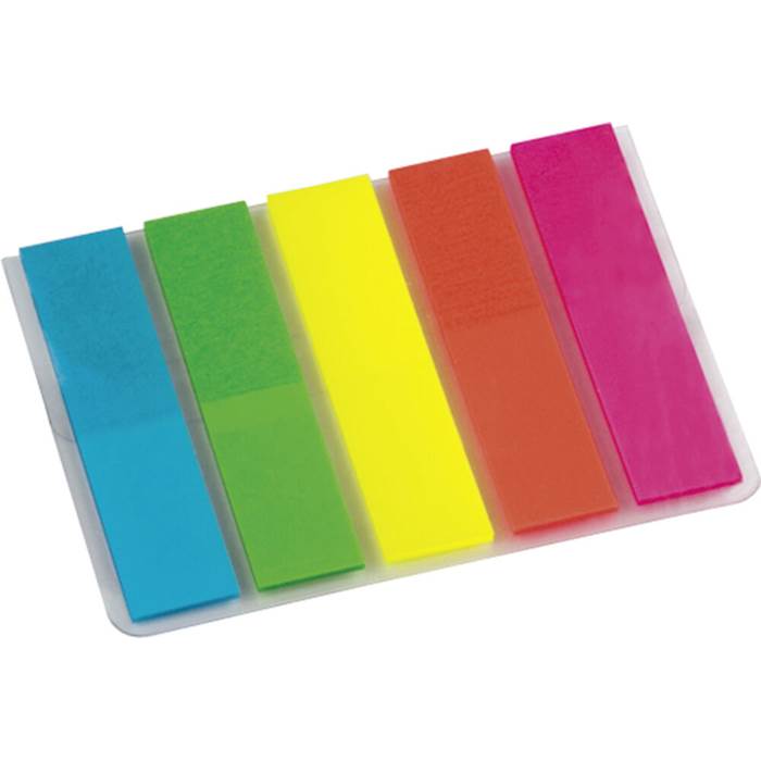 Märkflik Neon Sorterade Färger 5x25/fp
