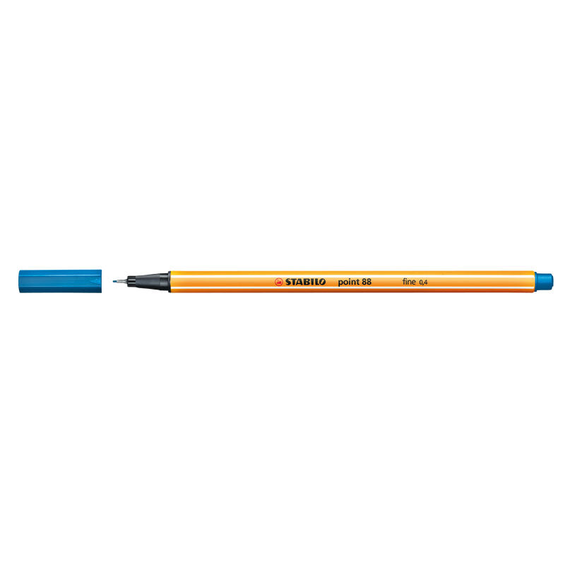 Stabilo Fineliner Penna Point 88 Mellanblå 0,4mm 10/fp