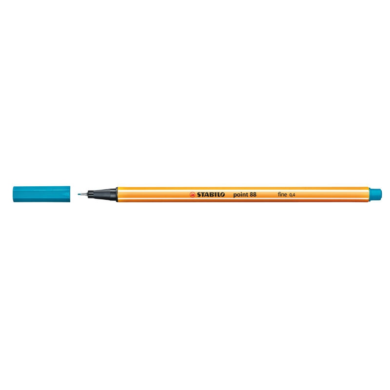 Stabilo Fineliner Penna Point 88 Turkos 0,4mm 10/fp