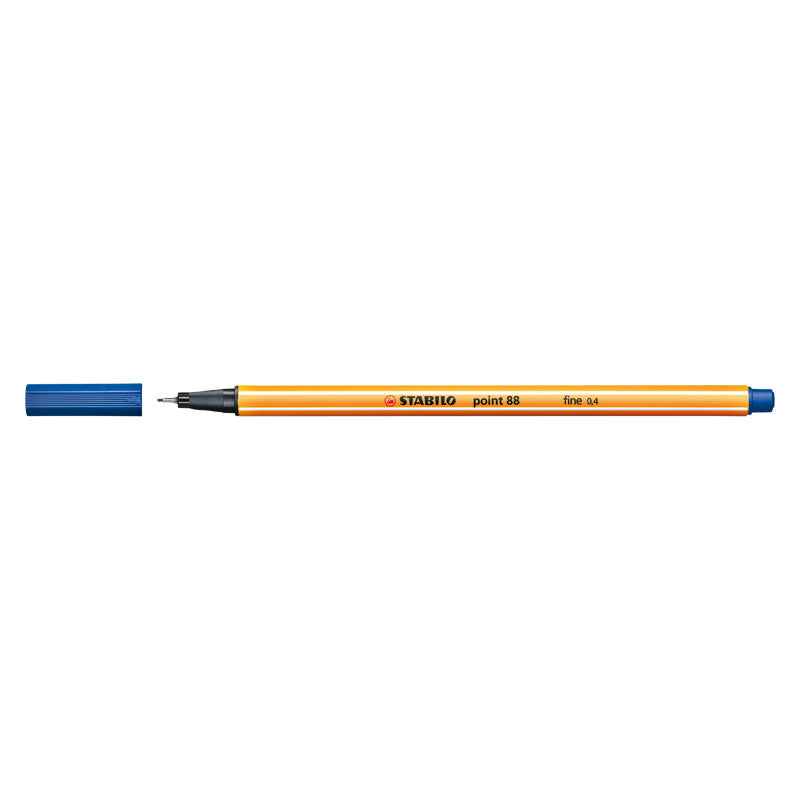Stabilo Fineliner Penna Point 88 Blå 0,4mm 10/fp
