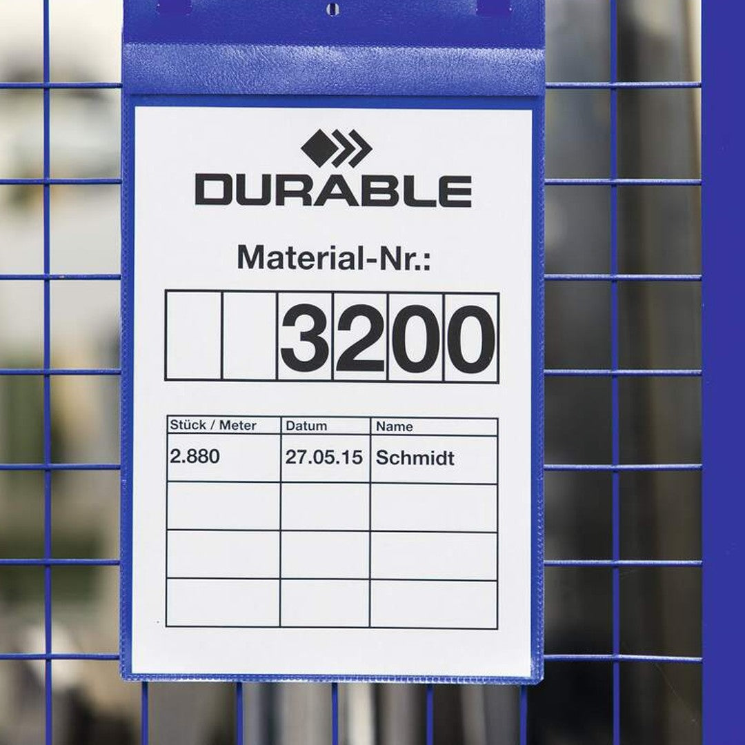 Durable Lagerficka A4S för trådbackar Blå 50/fp
