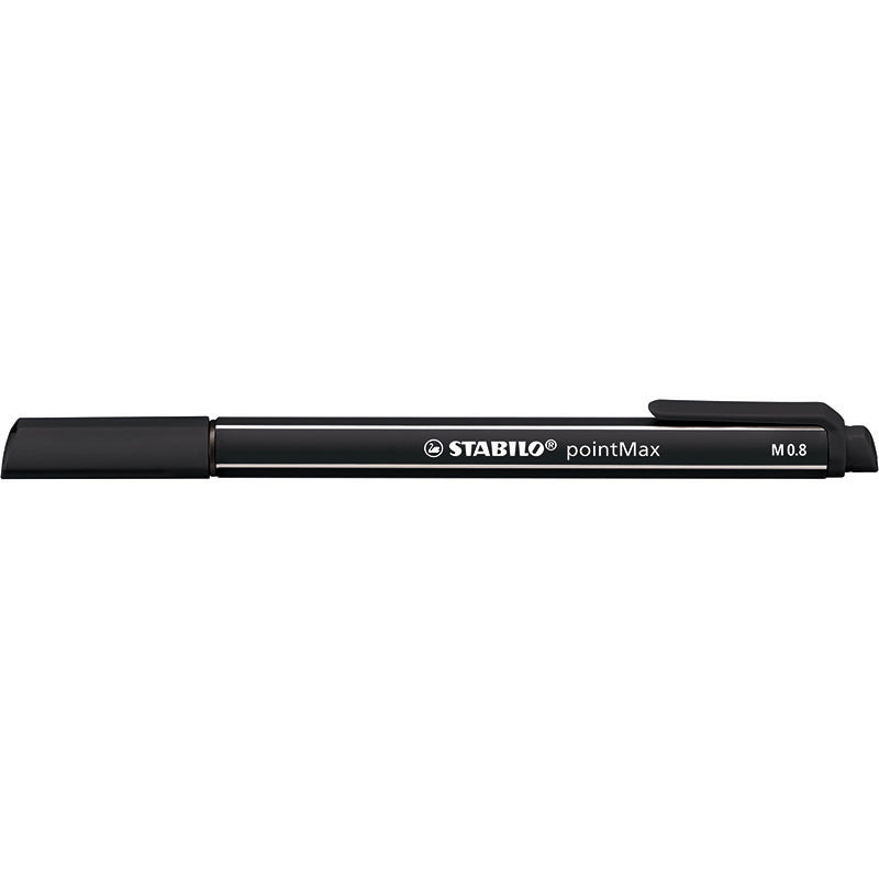 STABILO Fineliner Point Max Svart 10/fp