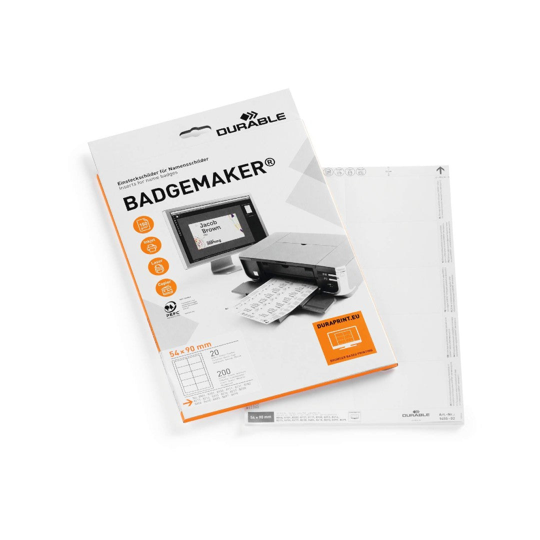 Durable Namnskylt Instick 200/fp