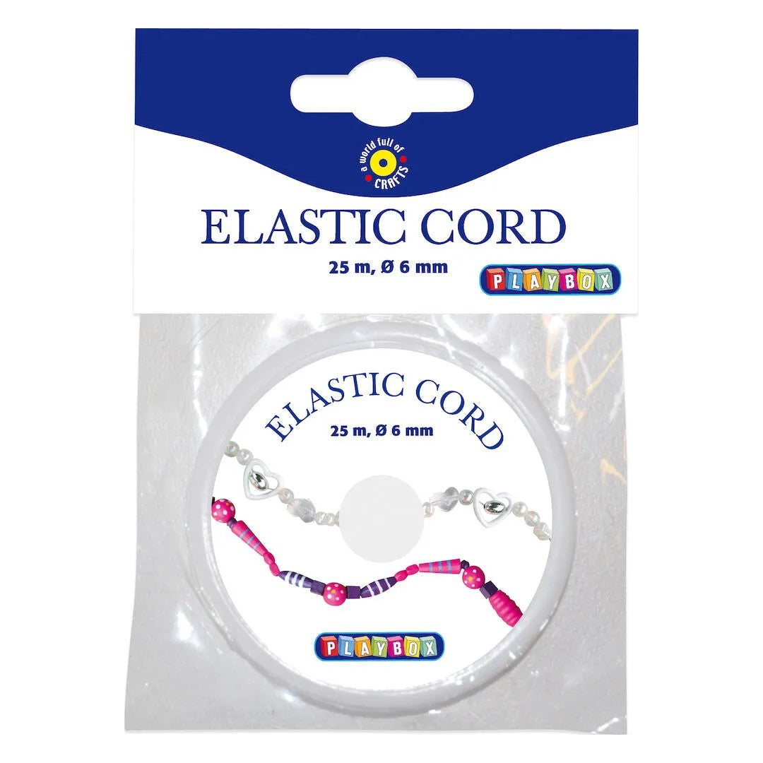 Playbox Smyckestråd Elastisk 0.6mm 25m