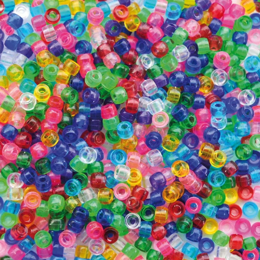 Playbox Kongopärlor Transparenta Mixade Färger 1000/fp