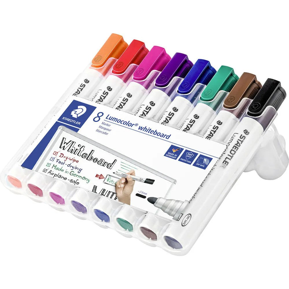 Staedtler Whiteboardpenna Lumocolor rund spets 8/fp