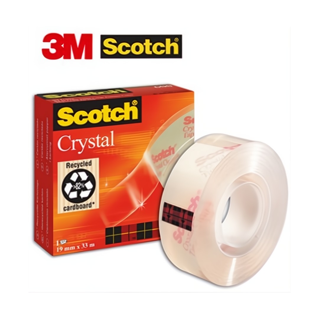 Scotch Crystal Tejp 19mm x 33m 12/Fp